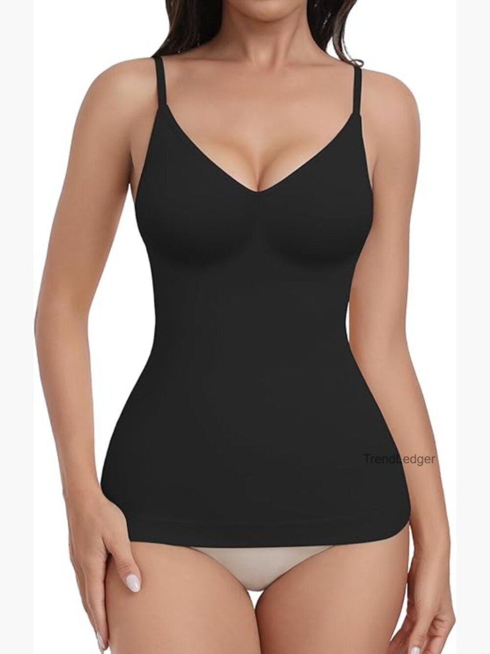 Seamless V-Neck Shapewear Tank Top Tummy Control Compression Camisole